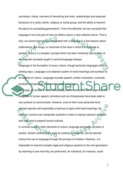 The Importance of Culture in Language Teaching, and the Implications for the Role of the Teacher