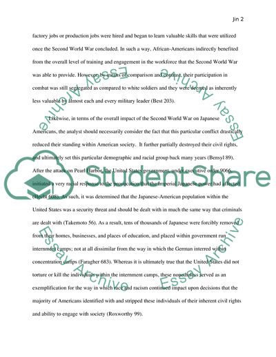 How Minorities Benefit and Suffer from Their WWII Experience