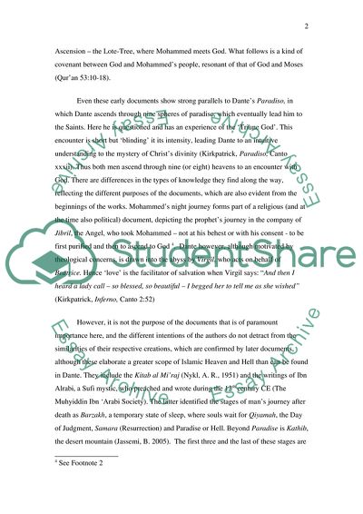 The Comparison of Dante Alighieri with Spanish and Italian Scholars