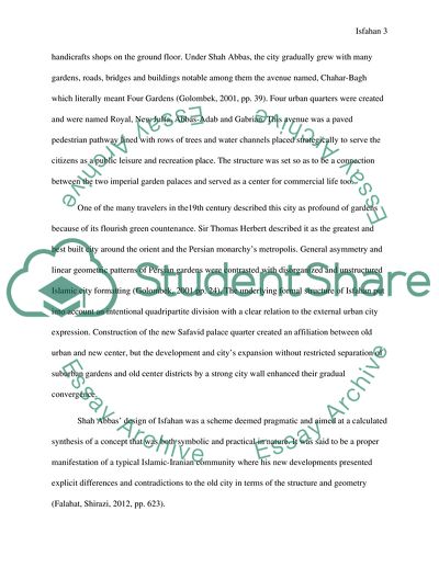Planning and Geometry of the Old City of Isfahan