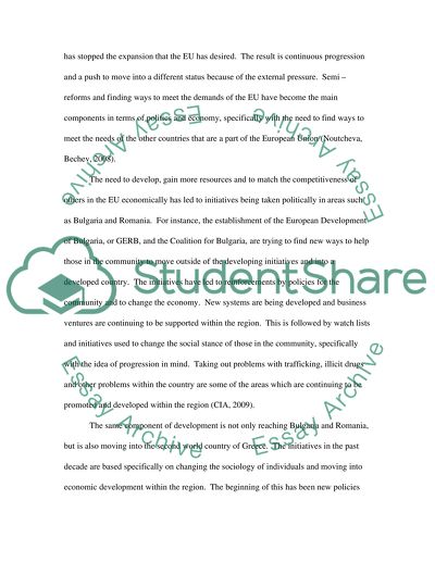 Development of Second-World Countries in the European Union