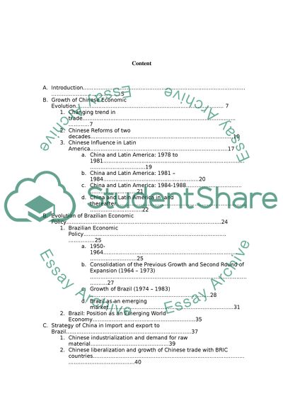 Chinese penetration of the LATAM market