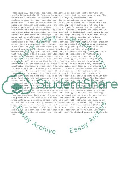 Ten Schools of Strategy