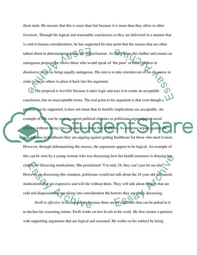 Swifts Logical And Dispassionate Tone, Neoclassicism, Romanticism, and the play No Exit