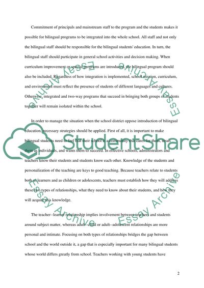 Effective Programs For Hispanic Students