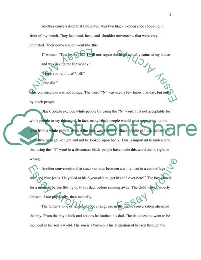 Discourse Community Analysis