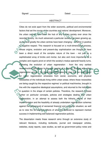 Urban Regeneration Reshaping the Future