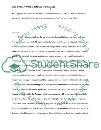 Functions and Purposes of Ziggurats, Pyramids, Temples and Palaces