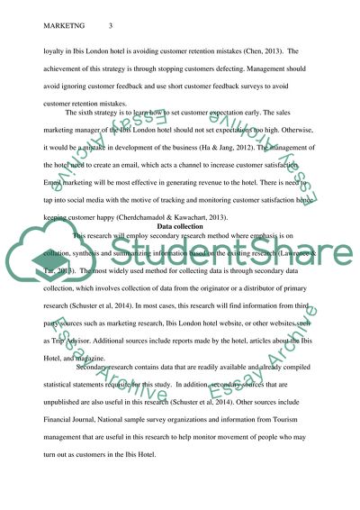 How effective can customer satisfaction strategies be used as a tool for influencing customer loyalty in the Ibis London hotels in comparison with other budget hotel chains in London Look at the order instructions