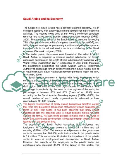 Saudization and the Saudi Arabian Kingdom Development