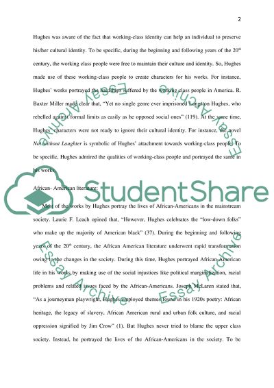 Langston hughes research paper