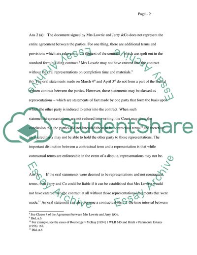 Analysis of Contract Law Cases