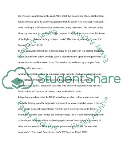 The Doctrine of Precedent