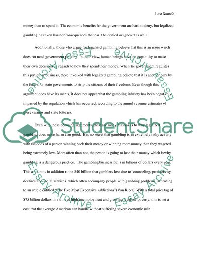 Are lotteries/casinos a good idea