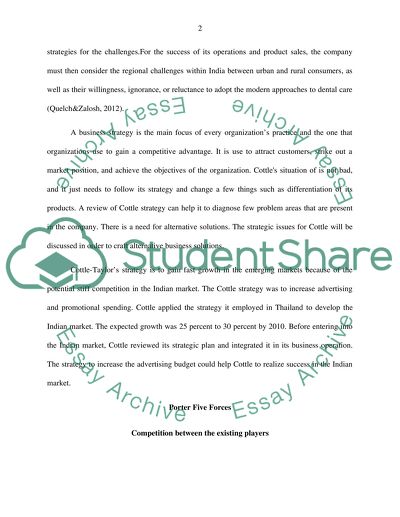 Cottle-Taylor Strategic Position
