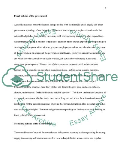 Are Keynesian Expansionary Policies a Better Alternative to Get Europe out of Recession in Europe