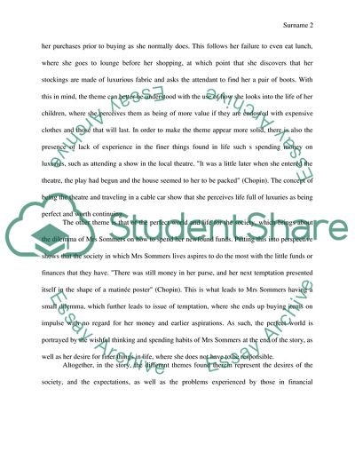 A Pair of Silk Stockings Critique