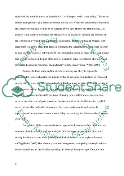 Managing Analysis in Healthcare Facilities