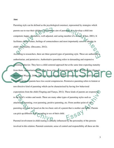 Parenting Styles Issues