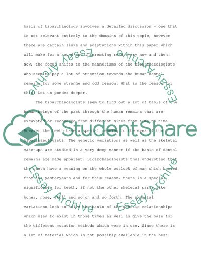 The Term Bioarchaeology