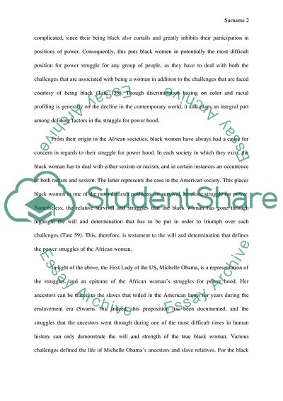 African Women Struggle for Power Hood