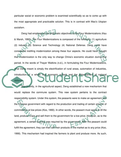 Dengs Four Modernizations