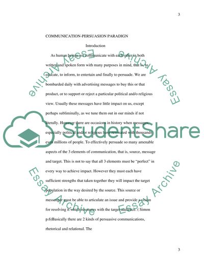 Communication-Persuasion Paradigm