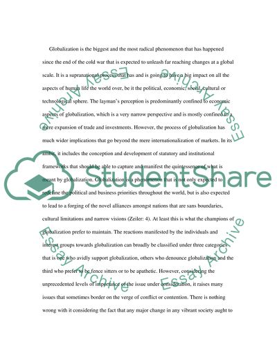 Globalization and Anti-Globalization