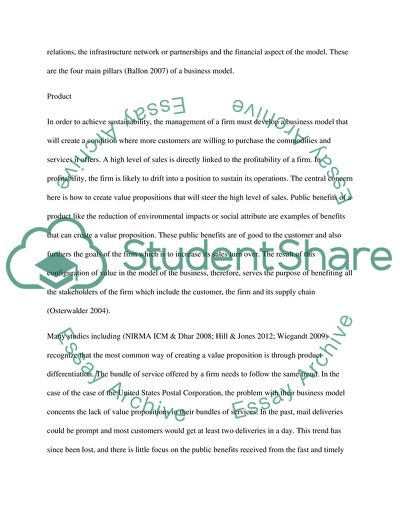 Management Strategic Accounting: The US Postal Corporation