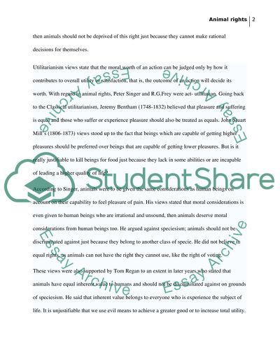 Animal Rights: Is It Morally Wrong to Eat Meat