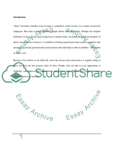 Why is stress such a major concern for employers today