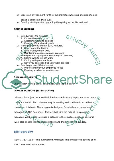 Training module Essay Example | Topics and Well Written Essays - 250 words
