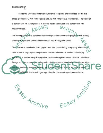 Blood Groups and Rh Factor Incompatibility