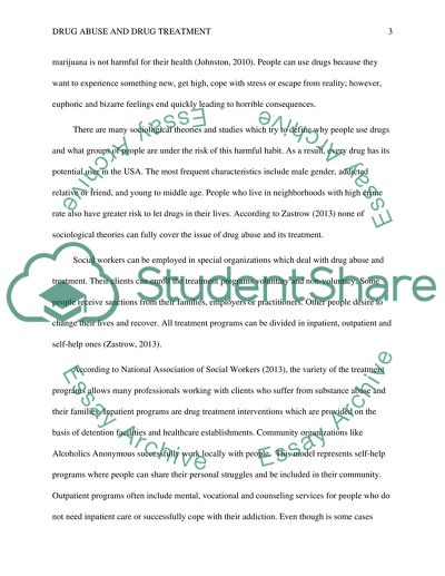 Drug Abuse and Drug Treatment