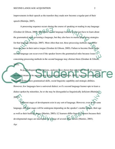 Why Second Language Acquisition Is Fundamentally Different from First