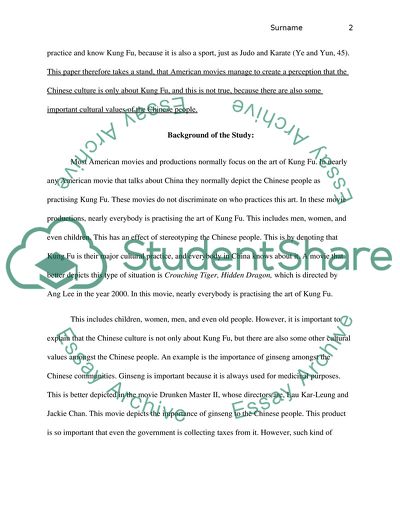 How Movies Influence Peoples Perception on the Chinese Culture