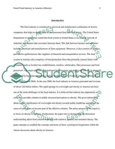 Food/ Food Industry in America