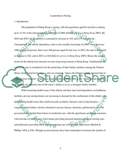 Leadership in Nursing