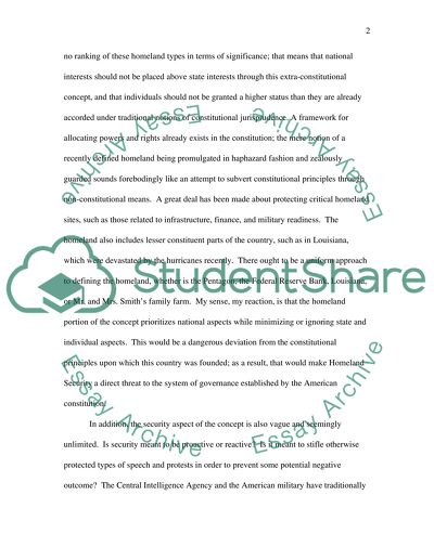 Homeland Security Troubles