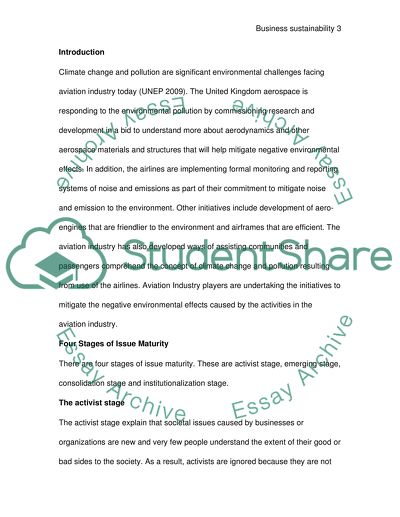 Aviation Industry Sustainability