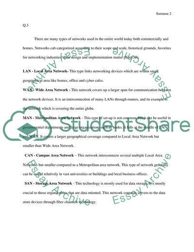 The connection between Networks and the Internet