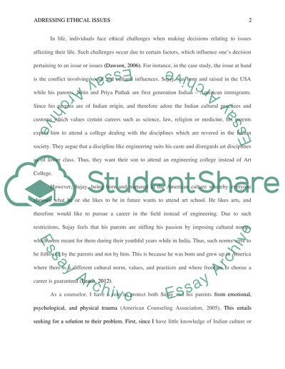 Addressing Ethical Issues