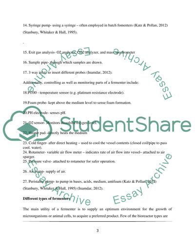 Bioreactors and Fermentation for Chemical Engineers: fermenters and their operation