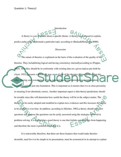 How the theories are used