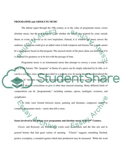 Ninteenth Century Music