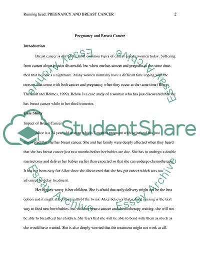 Pregnancy and Breast Cancer