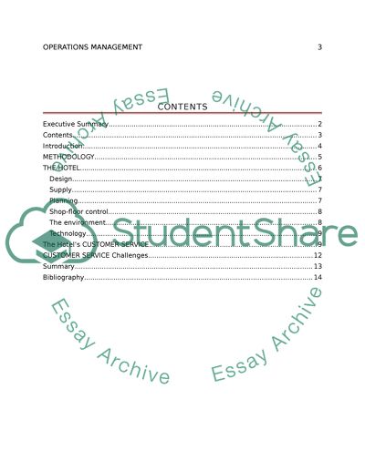 Quality Management System of the Hospitality Industry