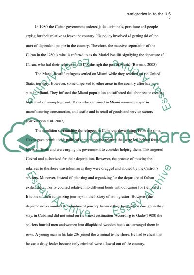 Massive immigration to the United States