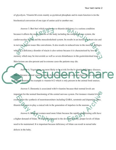 Water- soluble vitamin