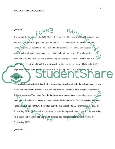 Forecasting Exchange Rates